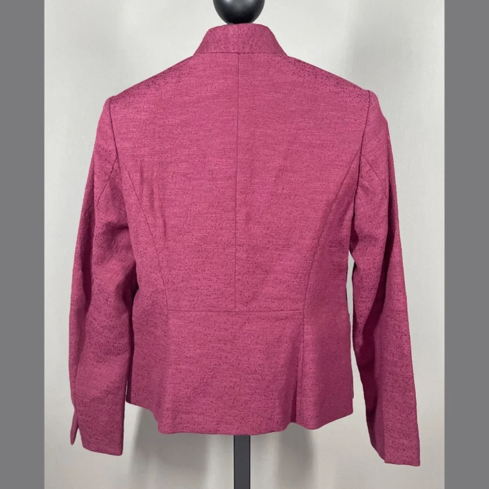 NEW Loft Blazer Jacket Womens 0 petite purple preppy colorful classic - Picture 7 of 9